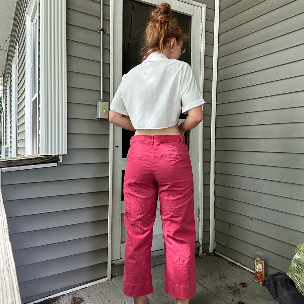 Old Navy Cropped Wide-Leg Chino Pants for Women